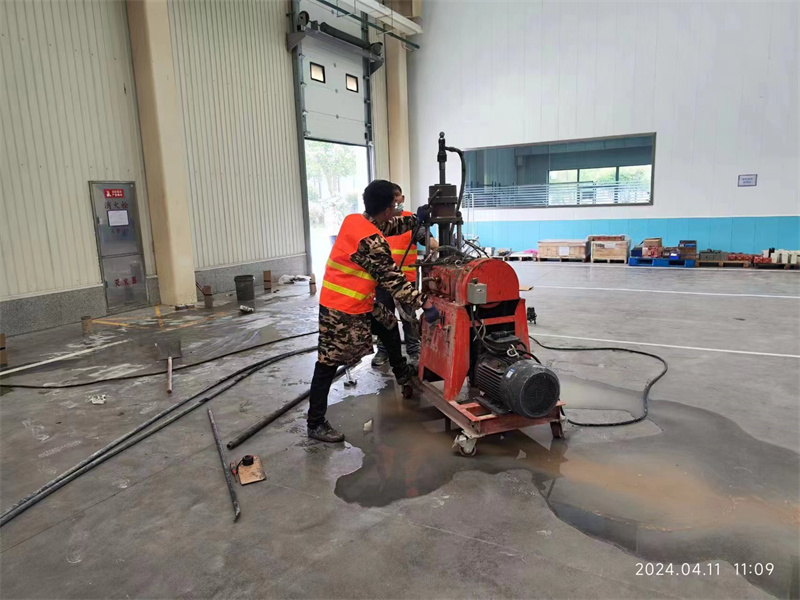 烈山厂房地面下沉塌陷注浆加固施工